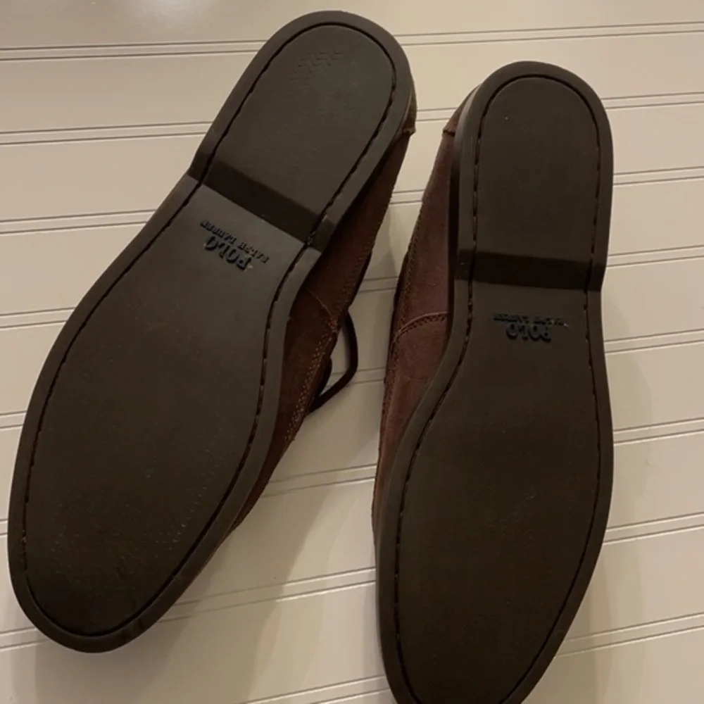 Ralph Lauren shoe Mens Brown Leather Polo Boat Shoe Size 13D
